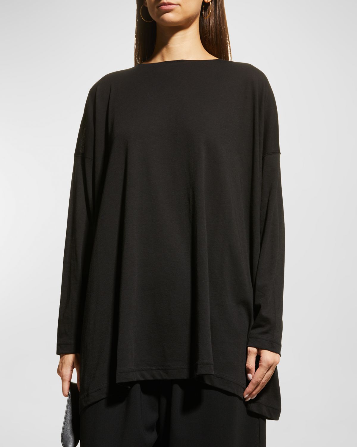 Eskandar Ultra-Light Cotton Long-Sleeve T-Shirt (One Size) | Thumbnail 7 Eskandar Ultra-Light Cotton Long-Sleeve T-Shirt (One Size) | Thumbnail 7