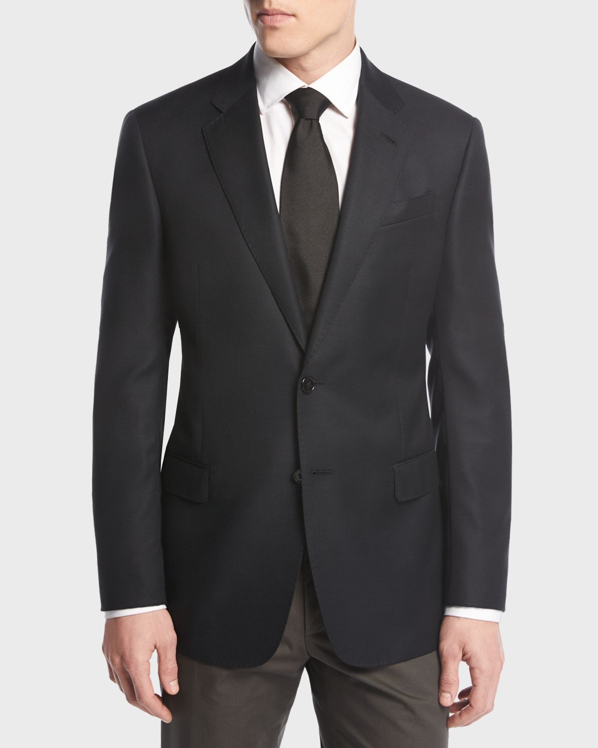 Giorgio Armani Men 's Soft Basic Two-Button Sport Coat | Thumbnail 4 Giorgio Armani Men 's Soft Basic Two-Button Sport Coat | Thumbnail 4