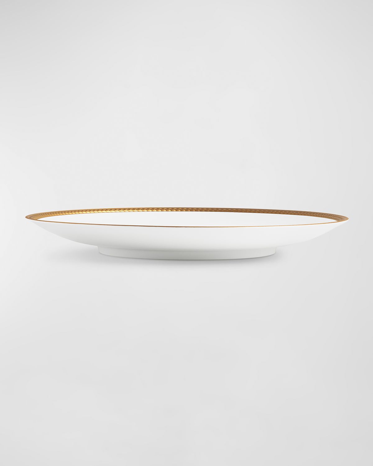 L 'Objet Soie Tressee 24K Gold-Plated Dinner Plate