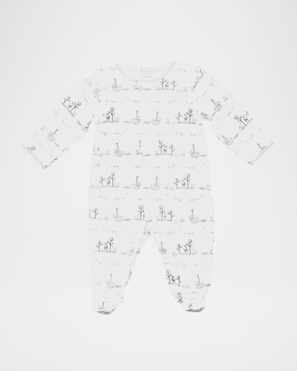 Kissy Kissy Noah 's Ark Printed Footie Pajamas, Size Newborn-9 Months