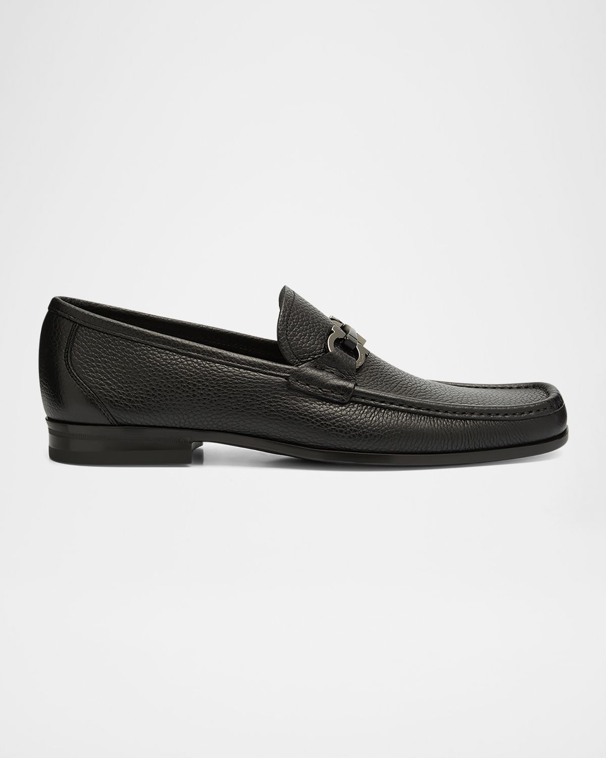 Ferragamo Men 's Grandioso Grained Calfskin Gancini Loafer | Thumbnail 9 Ferragamo Men 's Grandioso Grained Calfskin Gancini Loafer | Thumbnail 9