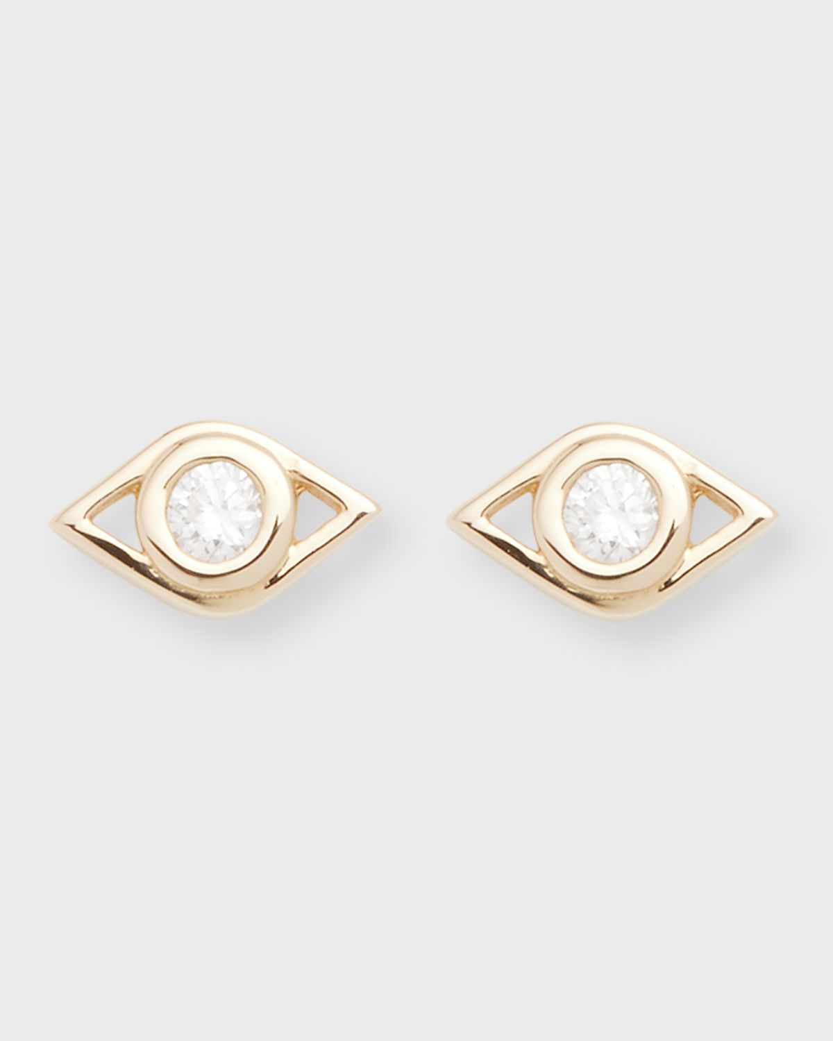 Sydney Evan 14k Diamond Evil Eye Stud Earring, Single