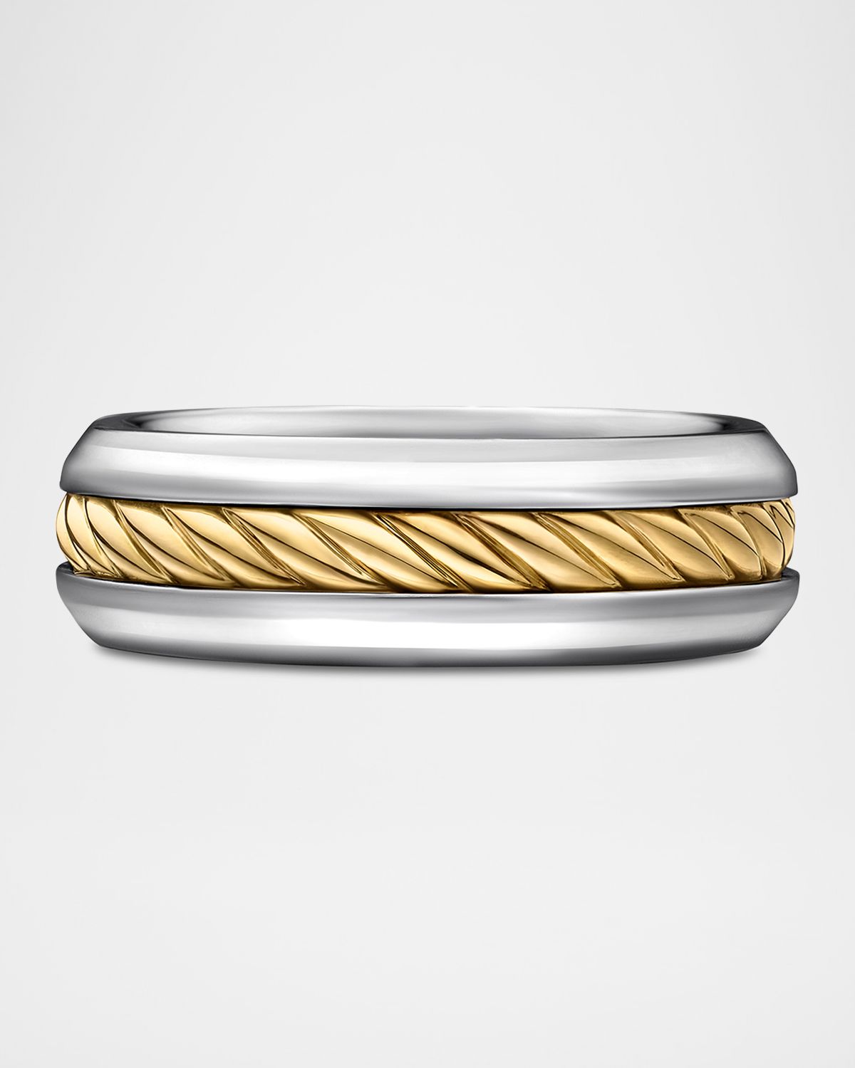 David Yurman 8mm Men 's Cable Ring in Silver