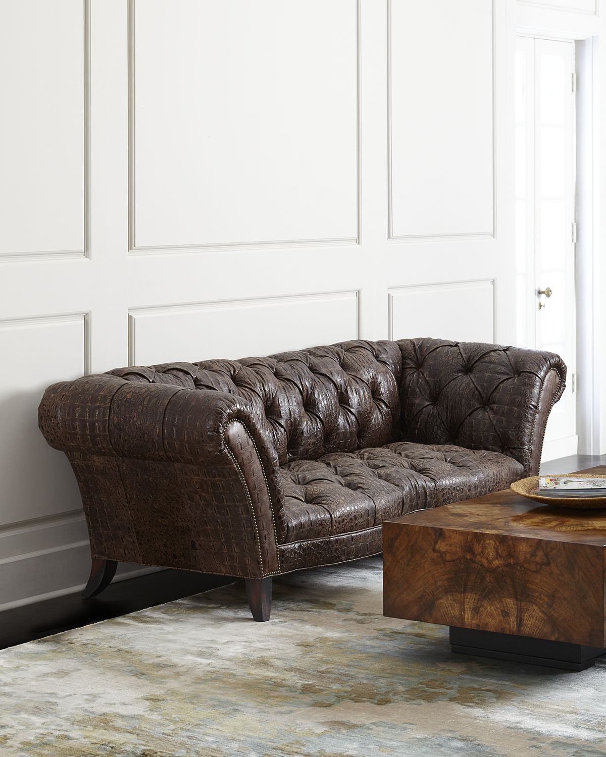 Old Hickory Tannery Fritz Tufted-Leather Sofa | Thumbnail 3
