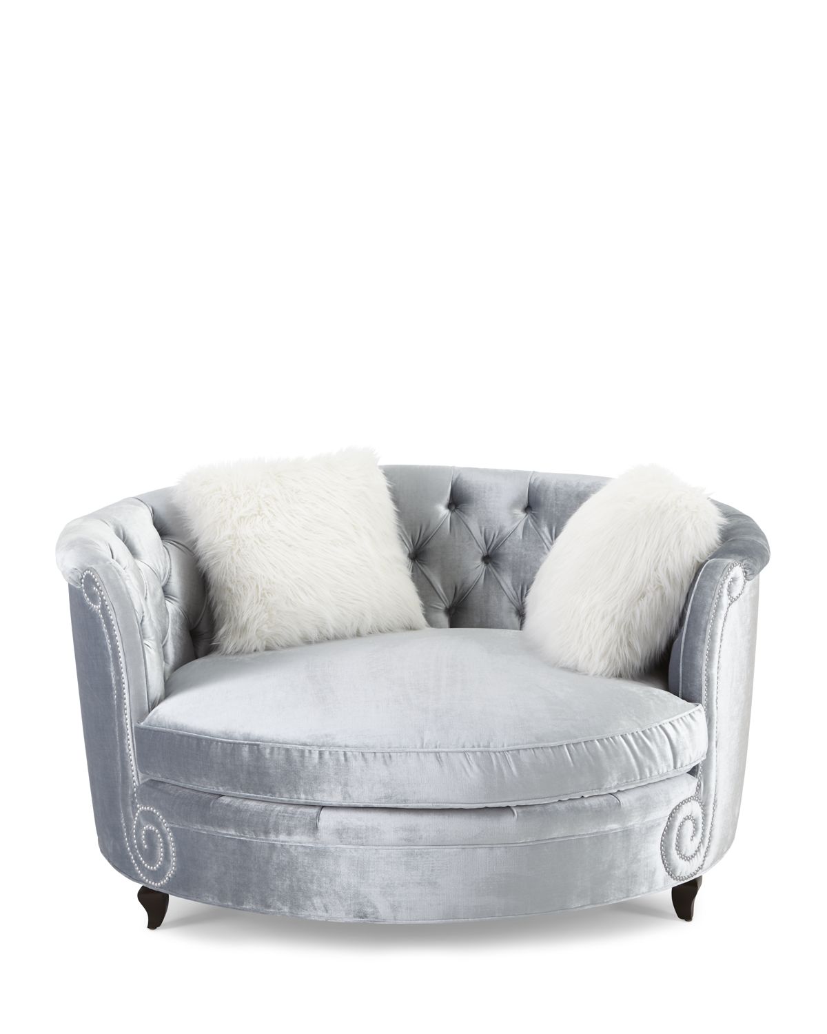 Haute House Harper Tufted Cuddle Chair