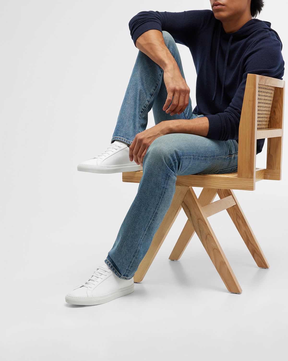 Common Projects Men 's Achilles Leather Low-Top Sneakers