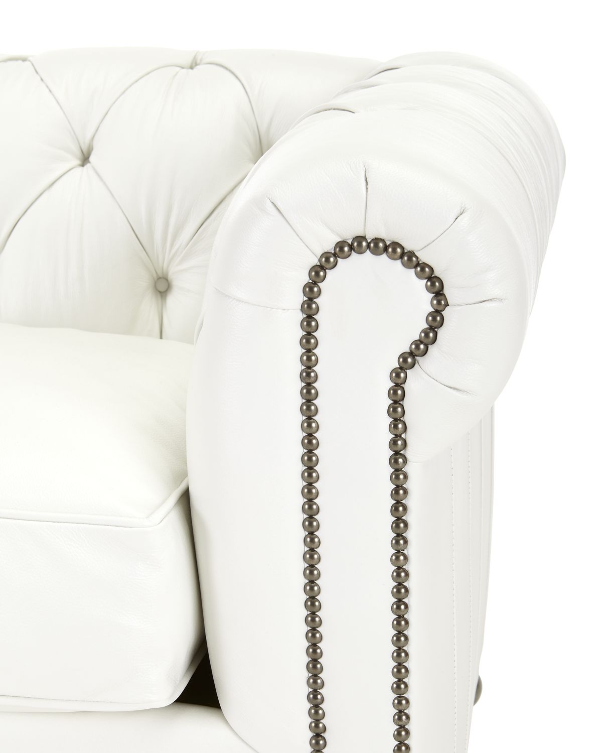 Old Hickory Tannery Whitestone Chesterfield Leather Sofa | Thumbnail 4