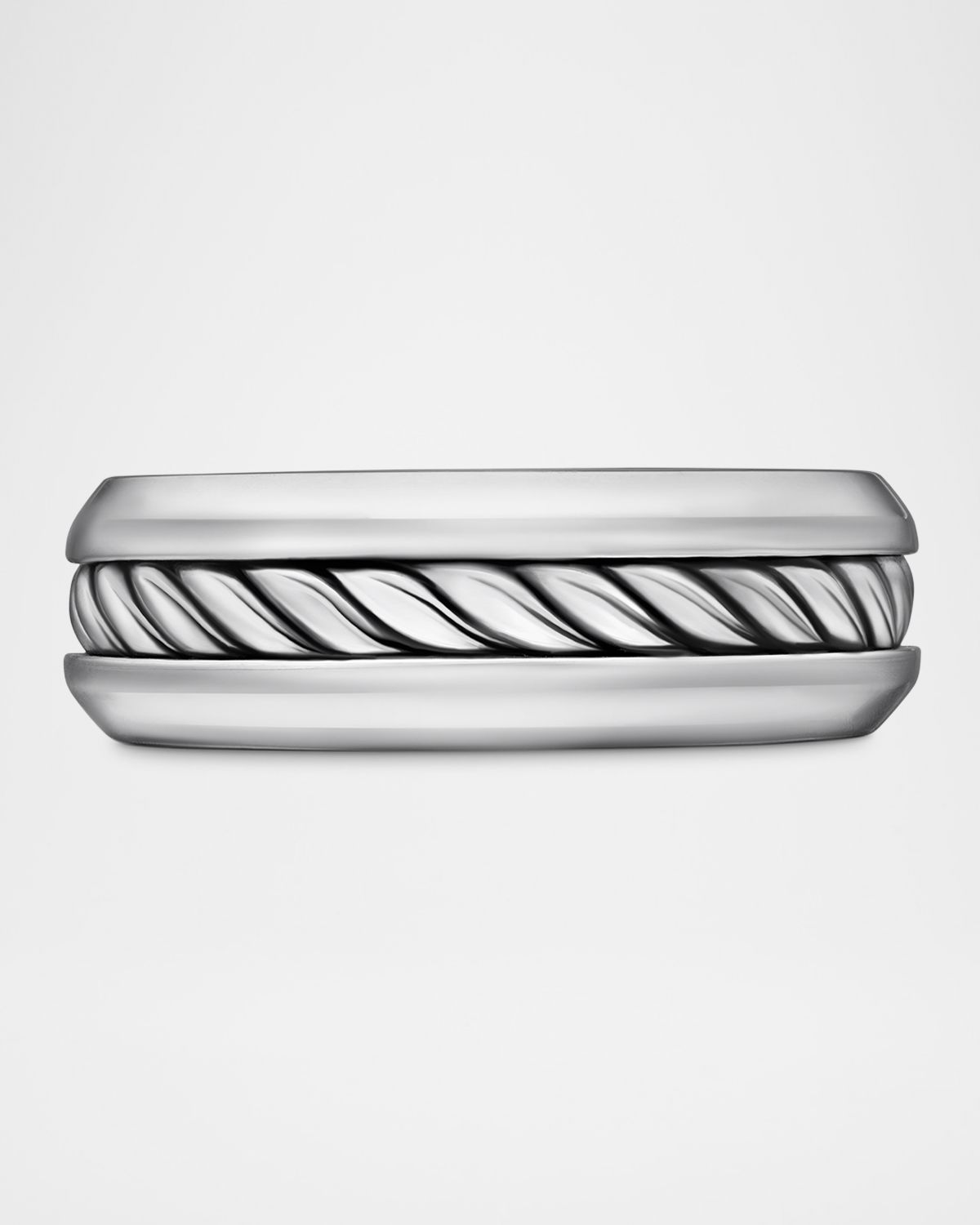 David Yurman 8mm Men 's Cable Ring in Silver