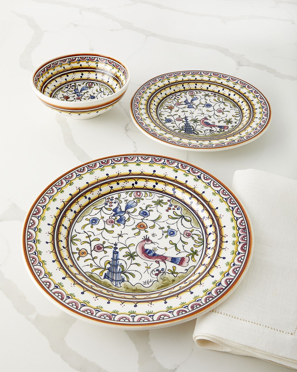 Neiman Marcus Four Pavoes Salad Plates