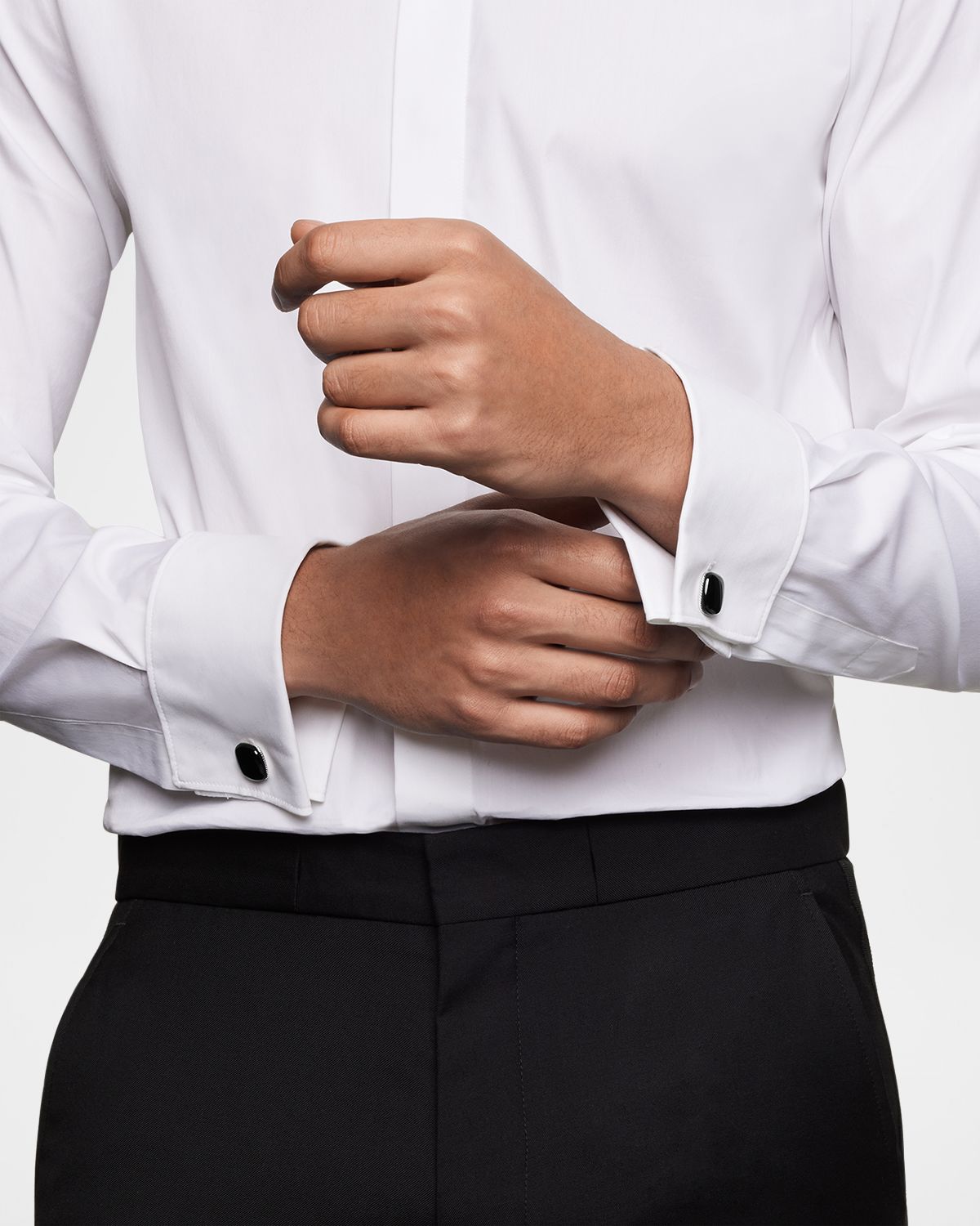 David Yurman Men 's Streamline Cuff Links with Black Onyx