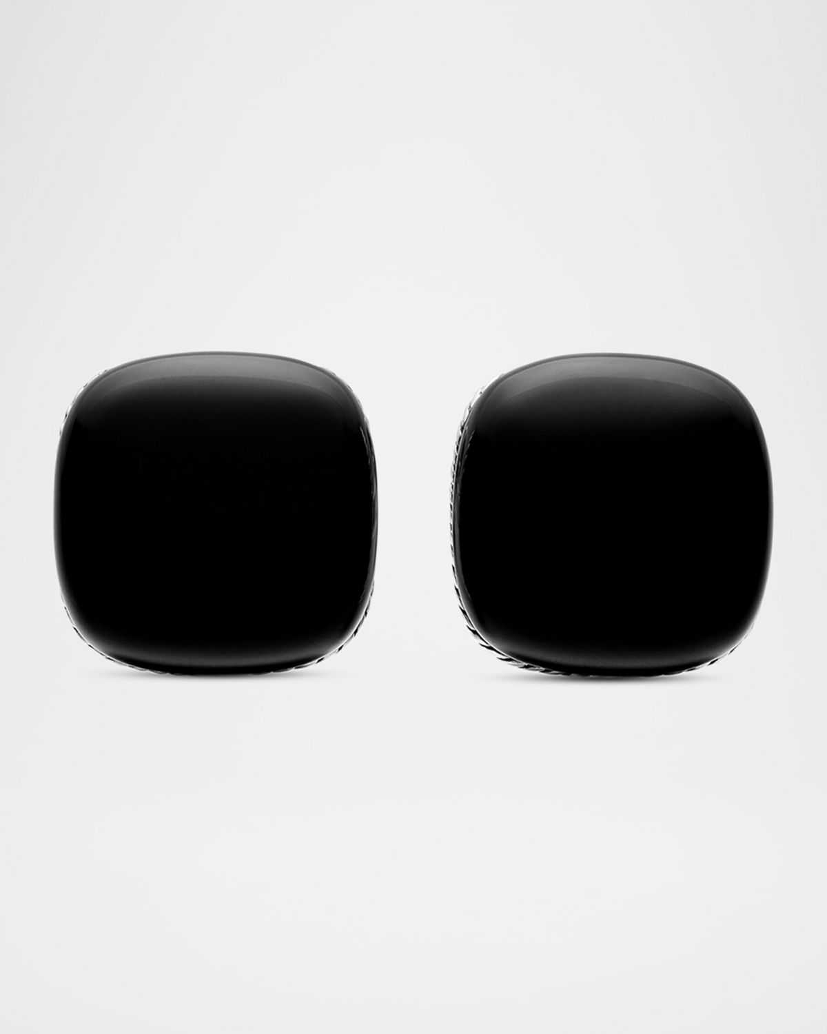 David Yurman Men 's Streamline Cuff Links with Black Onyx