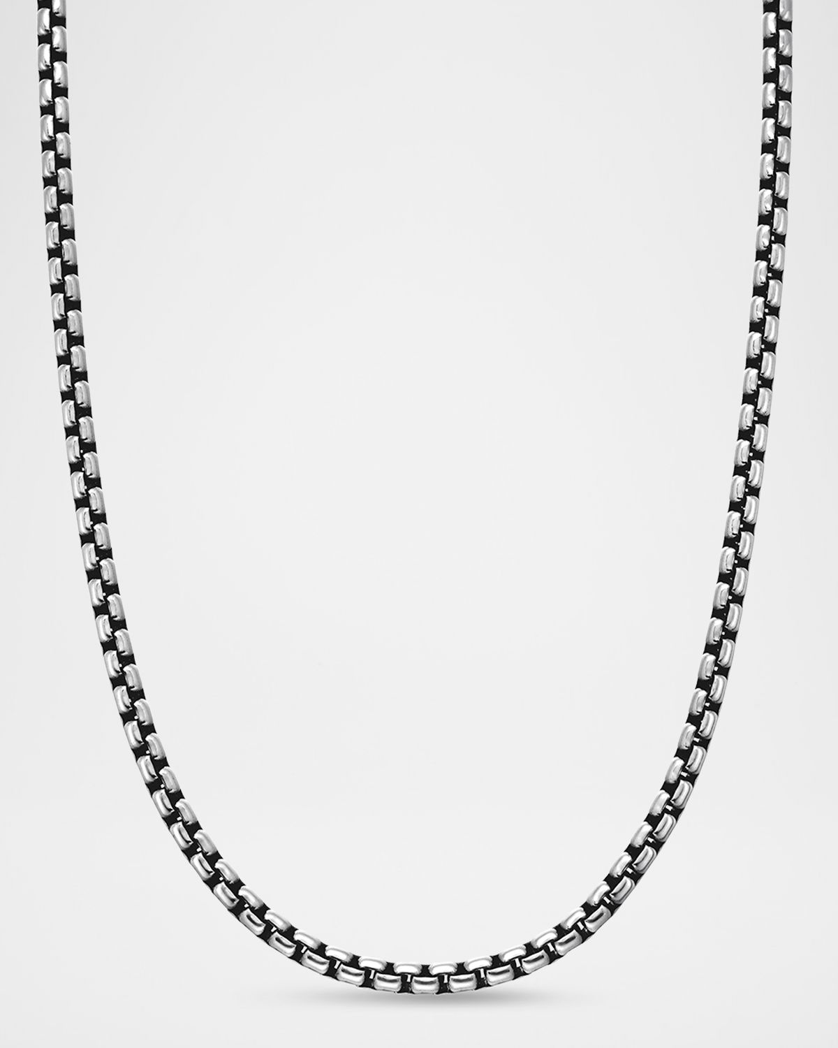 David Yurman Men 's Box Chain Necklace in Silver/3.6mm