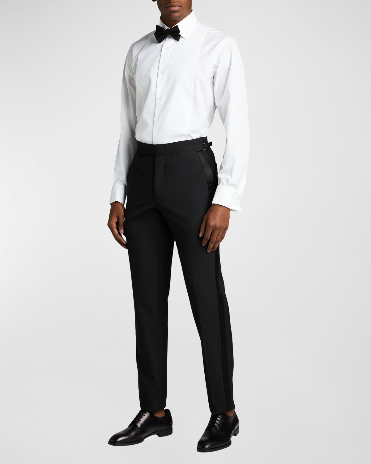 Bergdorf Goodman Men 's Pique Bib-Front Tuxedo Shirt