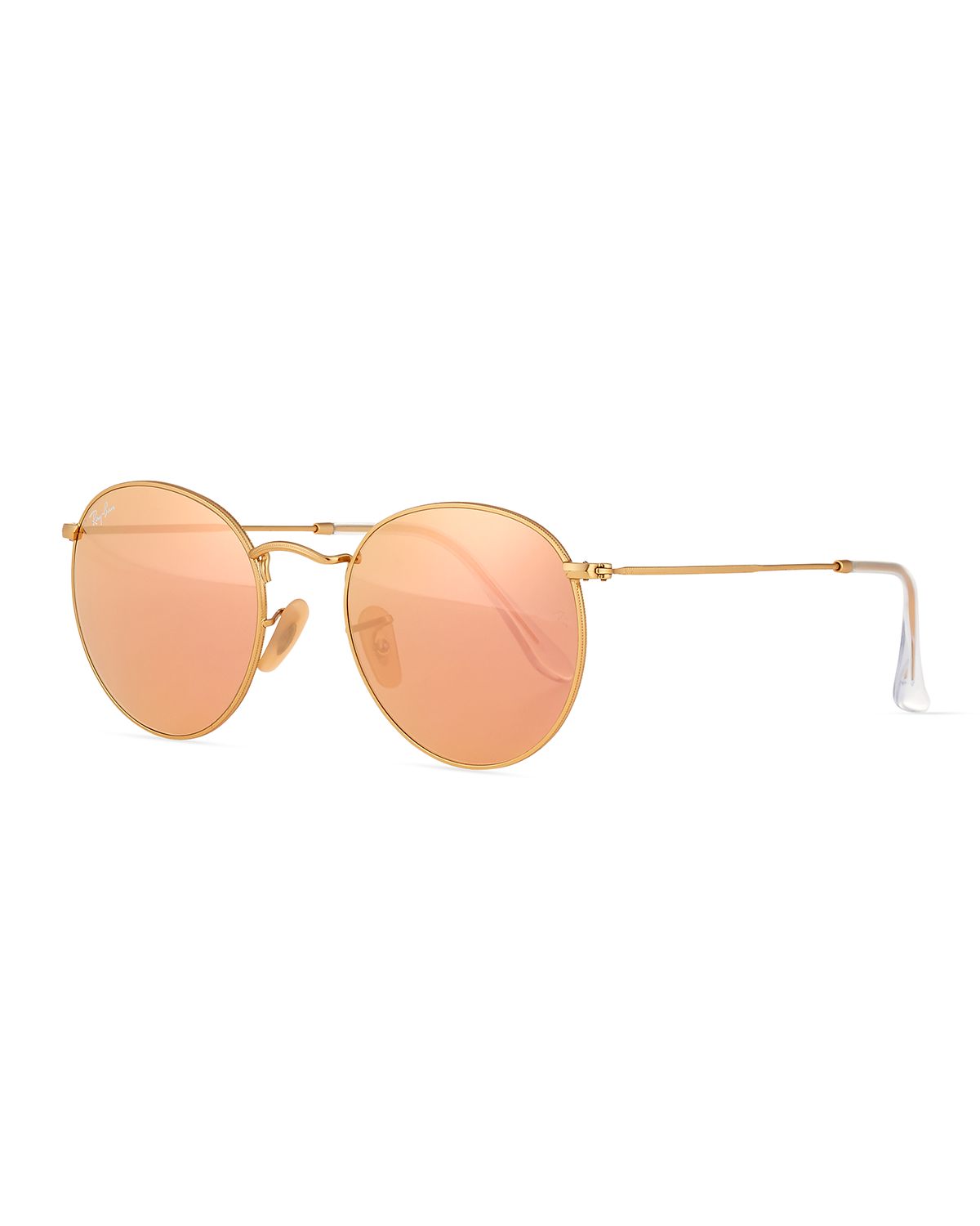 Ray-Ban Mirrored Round Metal Sunglasses