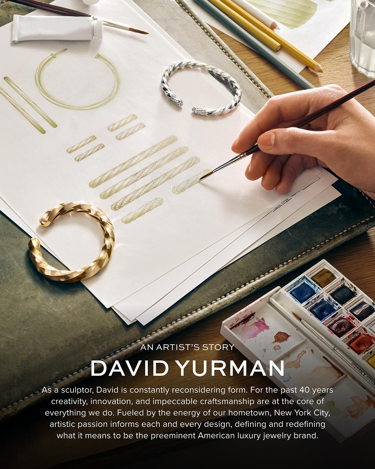 David Yurman Cable Collectibles Pearl Earrings with Diamonds and Silver, 9.5mm | Thumbnail 6 David Yurman Cable Collectibles Pearl Earrings with Diamonds and Silver, 9.5mm | Thumbnail 6