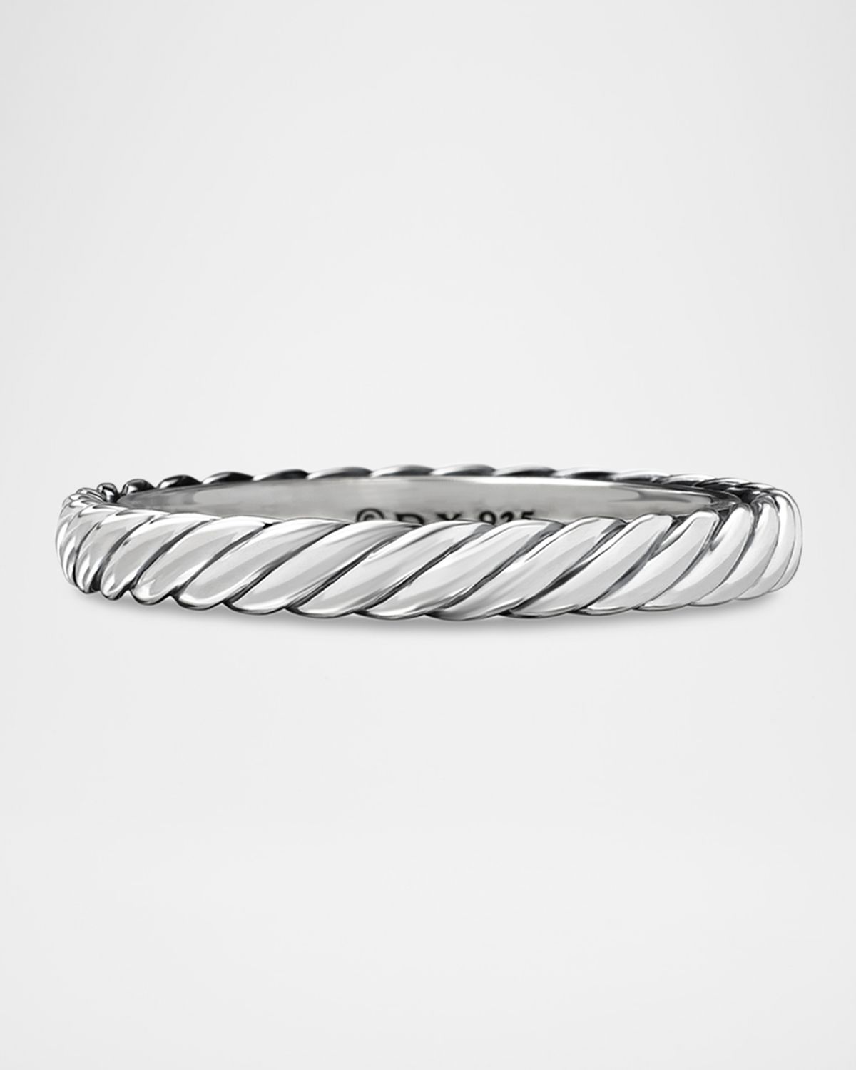 David Yurman Cable Collectibles Stack Ring in Silver, 3.4mm