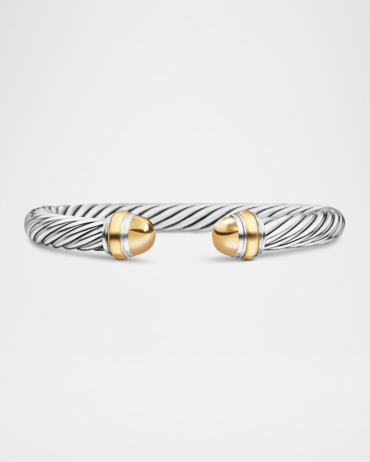 David Yurman Cable Classics Bracelet with Gemstone and 14K Gold in Silver