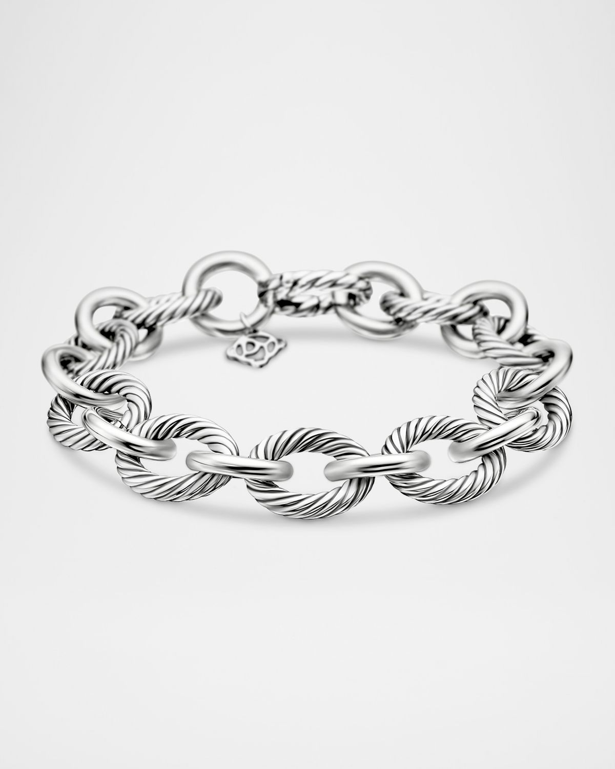 David Yurman Large Oval Link Bracelet in Silver, 12mm