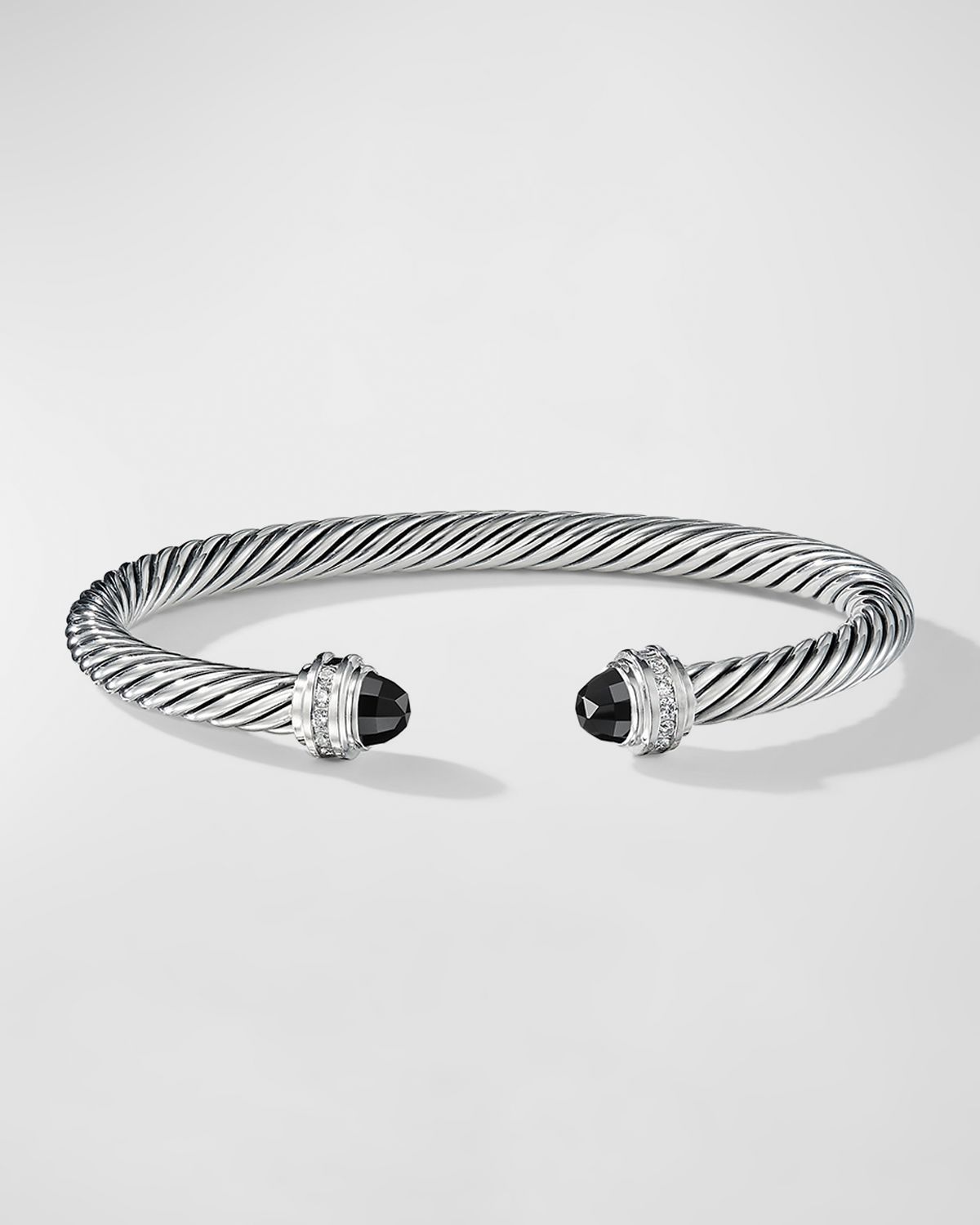 David Yurman Cable Bracelet with Gemstones in Silver