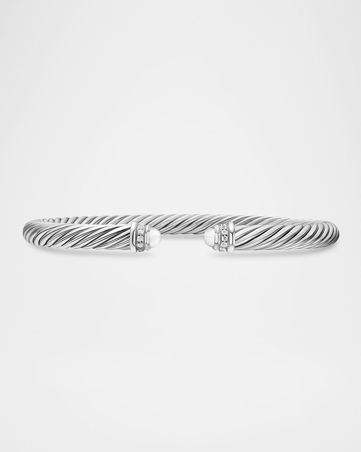 David Yurman Cable Bracelet with Gemstone and Diamonds in Silver, 5mm