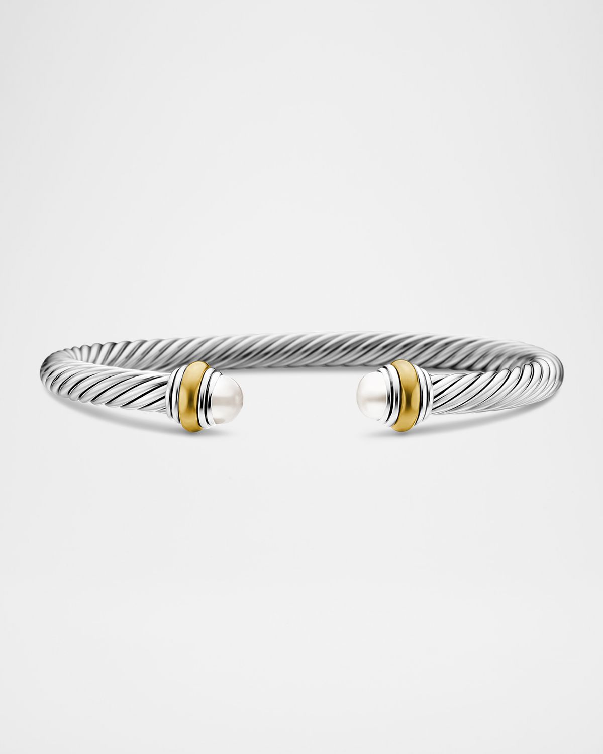 David Yurman Cable Bracelet with Gemstone in Silver with 14K Gold, 5mm
