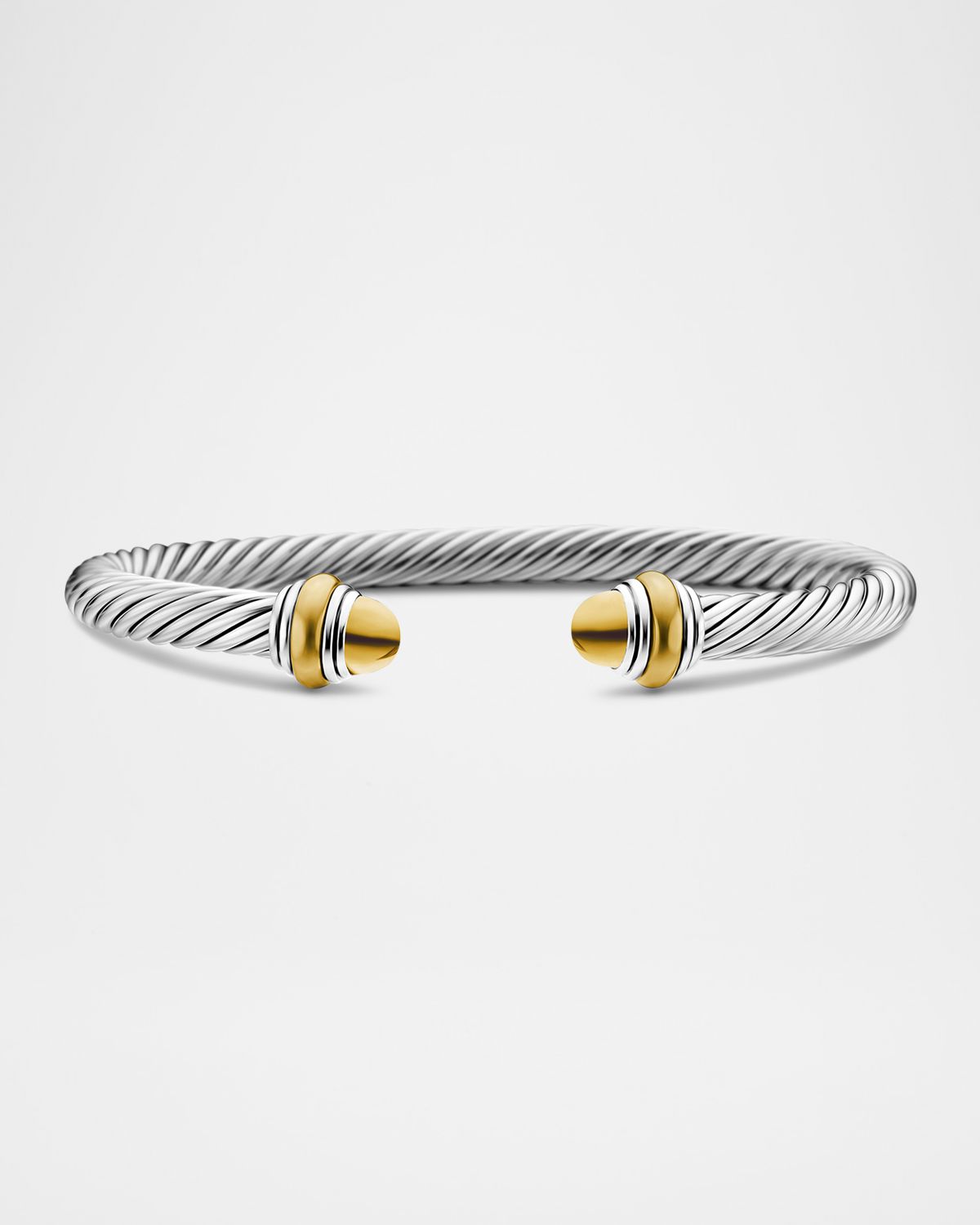 David Yurman Cable Bracelet with Gemstone in Silver with 14K Gold, 5mm