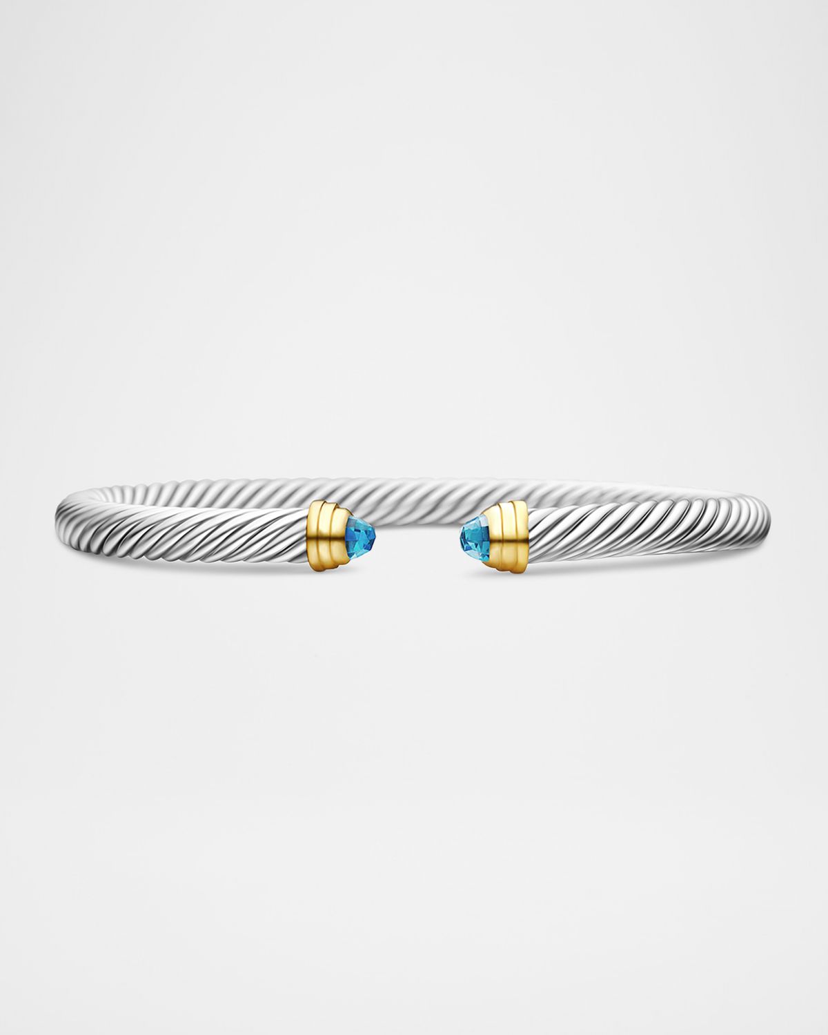 David Yurman Cable Classics Bracelet with Gemstone in Silver with 18K Gold