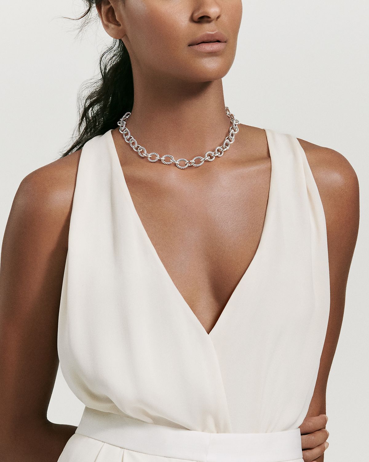 David Yurman Oval Large Link Necklace