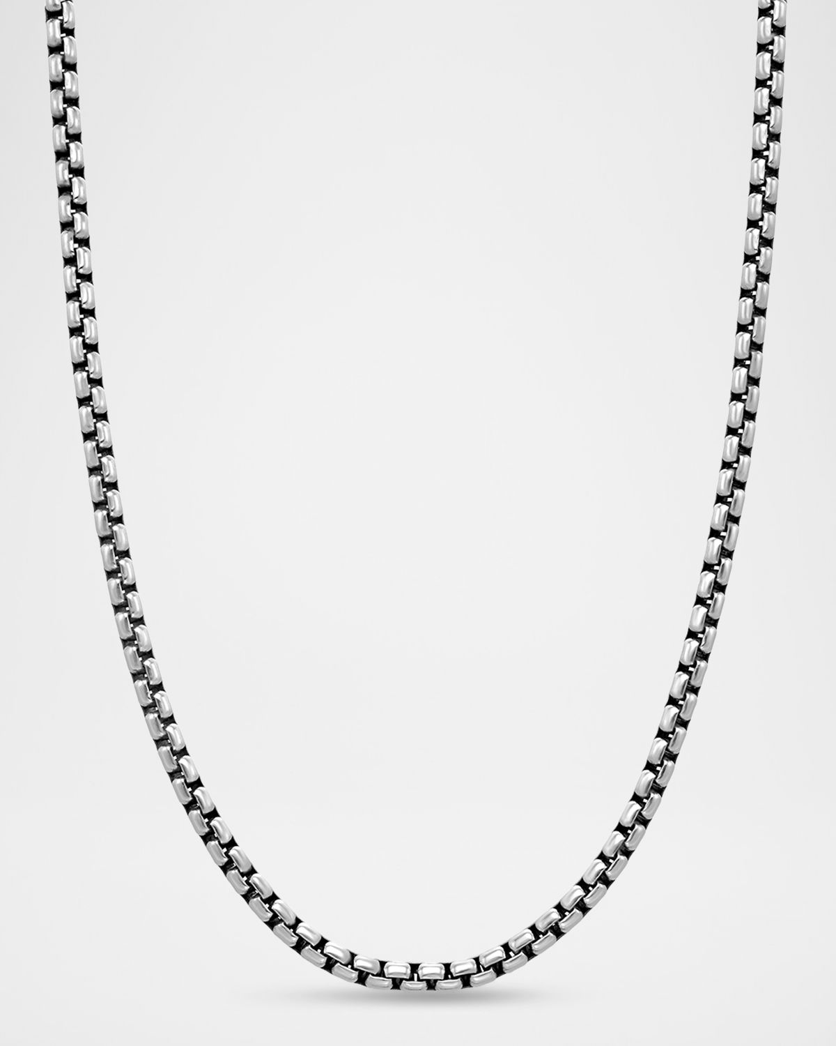 David Yurman Box Chain Necklace in Silver with 14K Gold