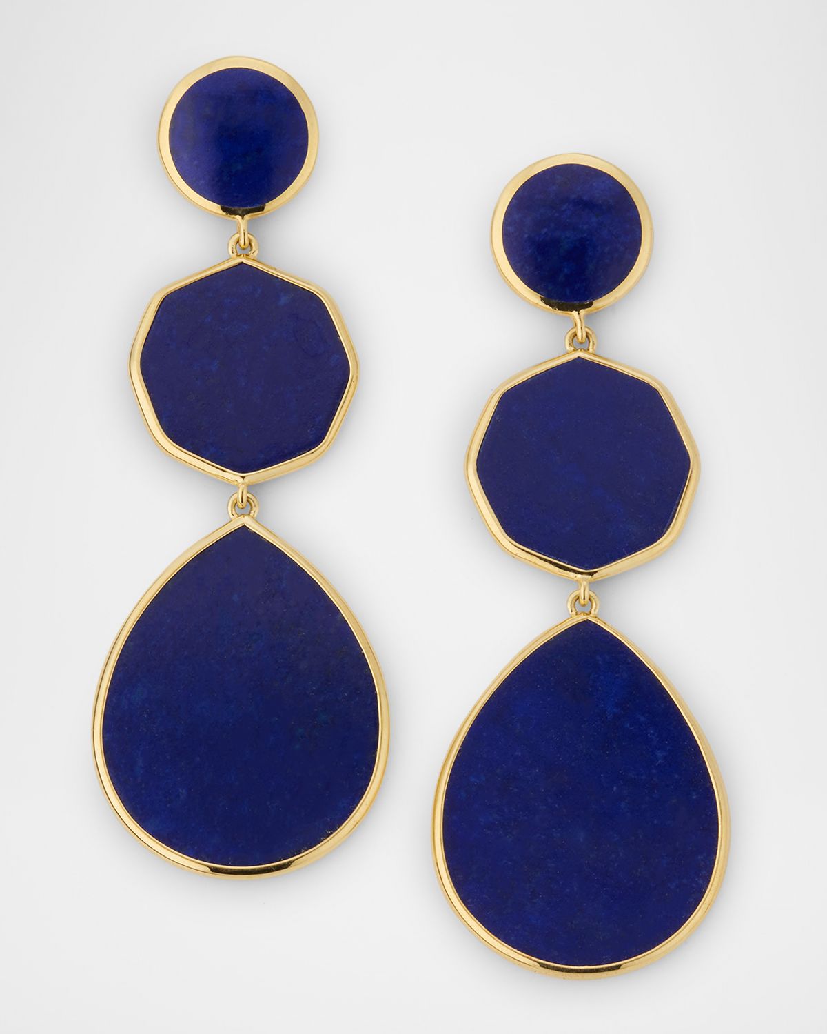 Ippolita Crazy 8 's 3-Stone Drop Earrings in 18K Gold