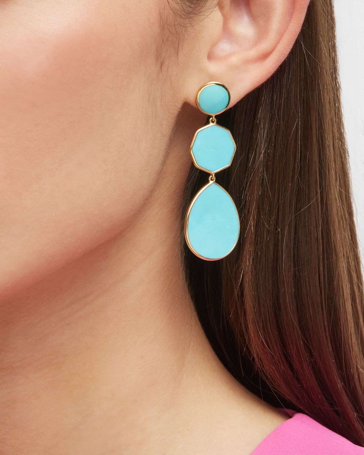 Ippolita Crazy 8 's 3-Stone Drop Earrings in 18K Gold