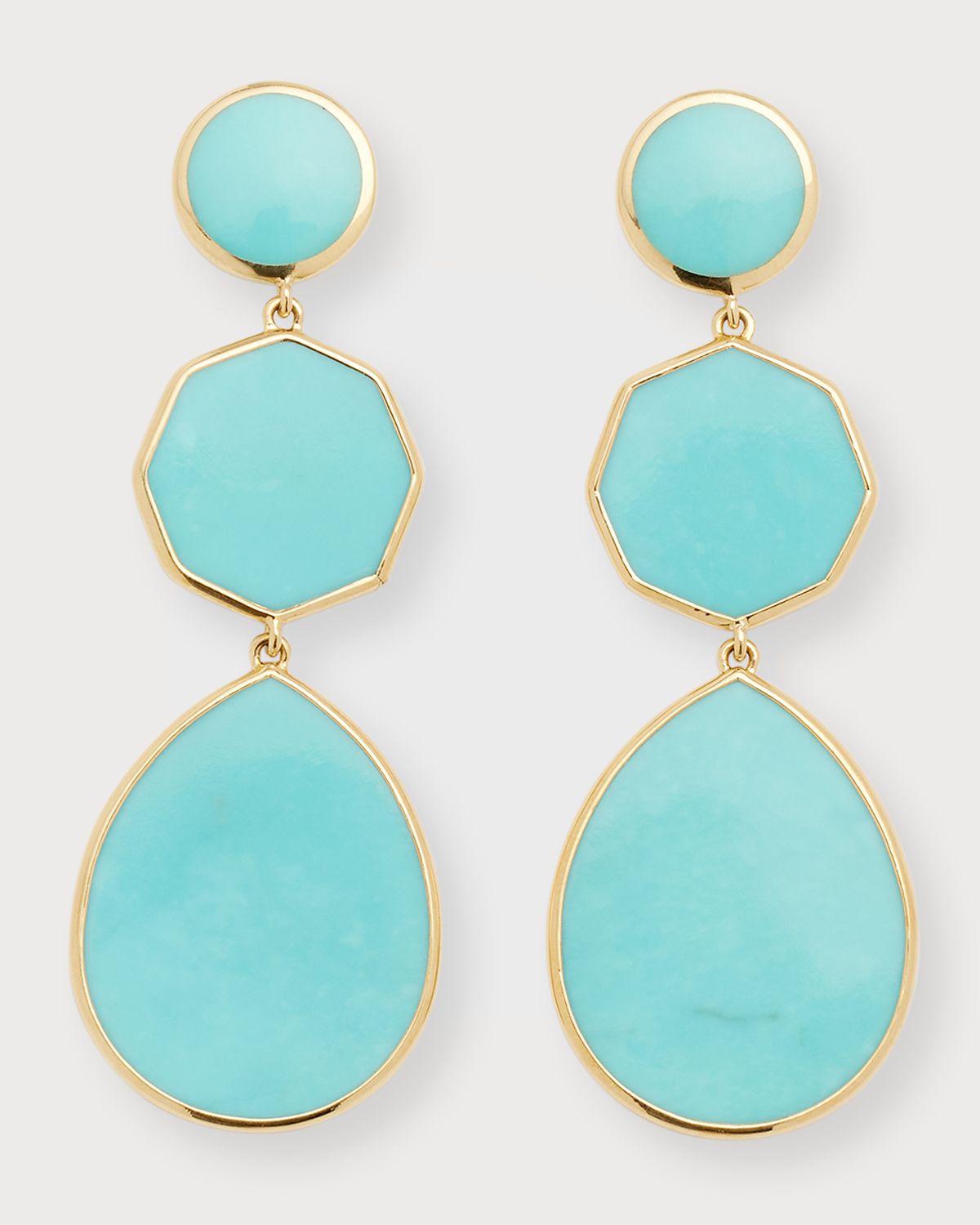 Ippolita Crazy 8 's 3-Stone Drop Earrings in 18K Gold