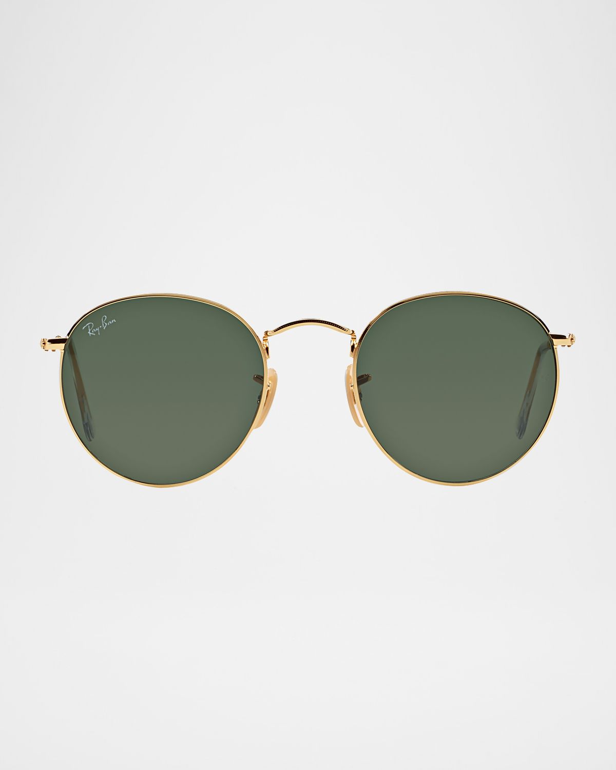 Ray-Ban Men 's Round Metal Sunglasses, Green, 53MM