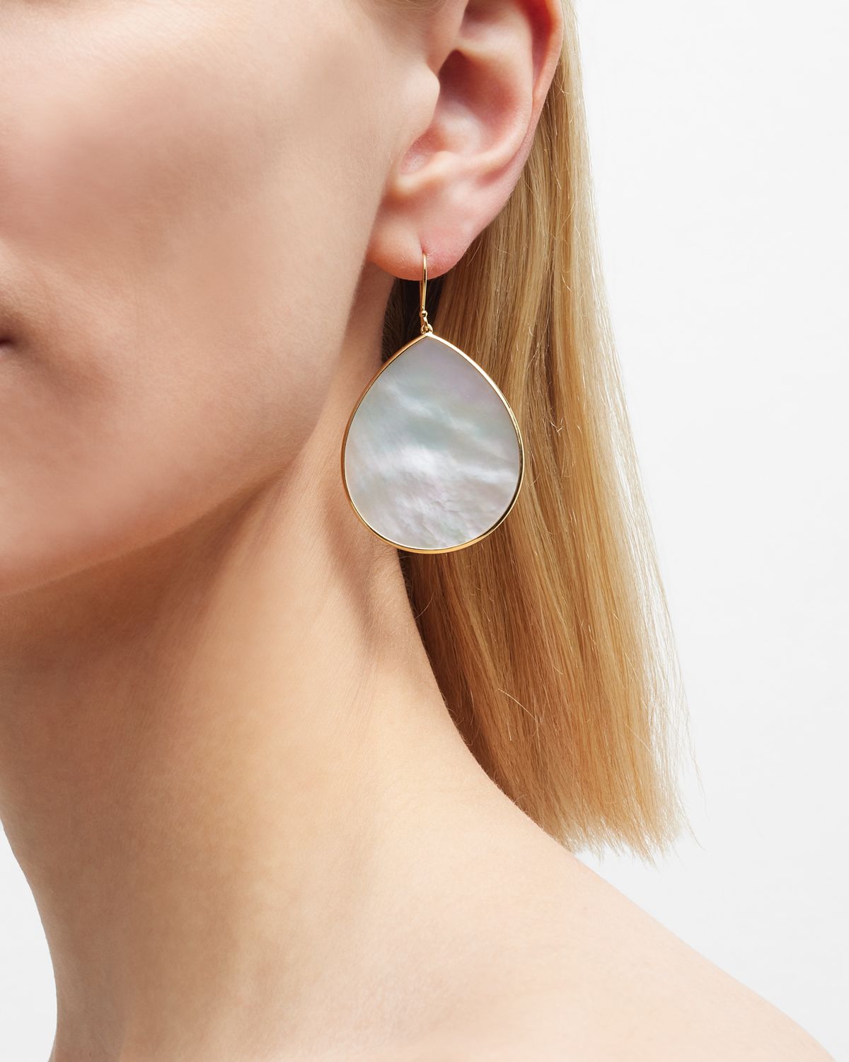 Ippolita Jumbo Stone Teardrop Earrings in 18K Gold