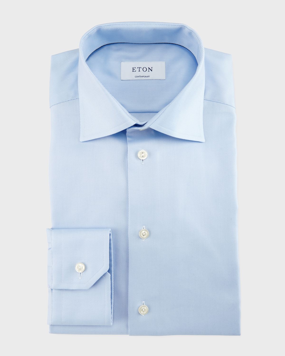 Eton Contemporary-Fit Cavalry Twill Dress Shirt