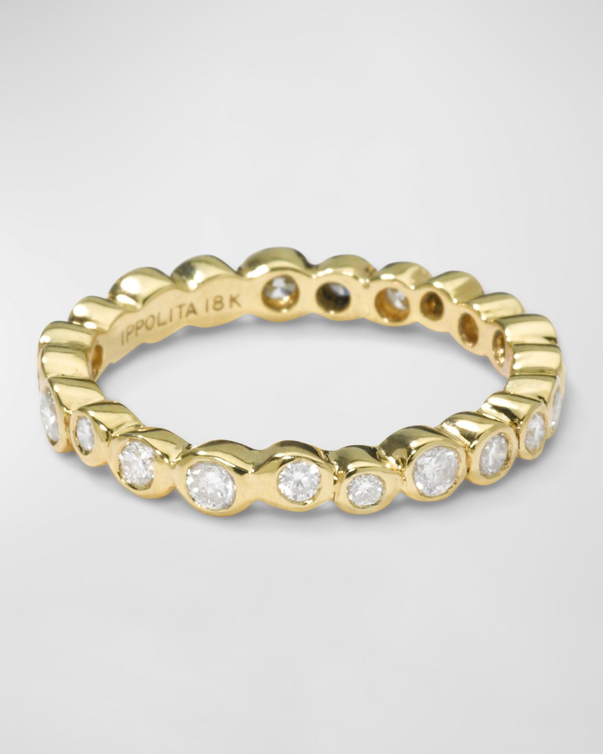 Ippolita Starlet Band Ring in 18K Gold with Diamonds