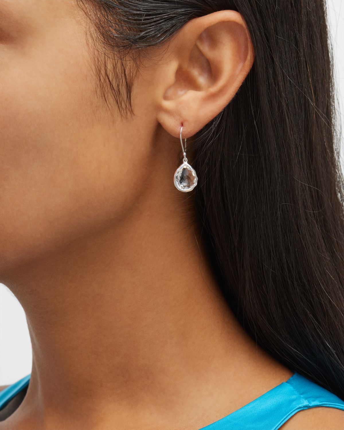 Ippolita Mini Teardrop Earrings in Sterling Silver