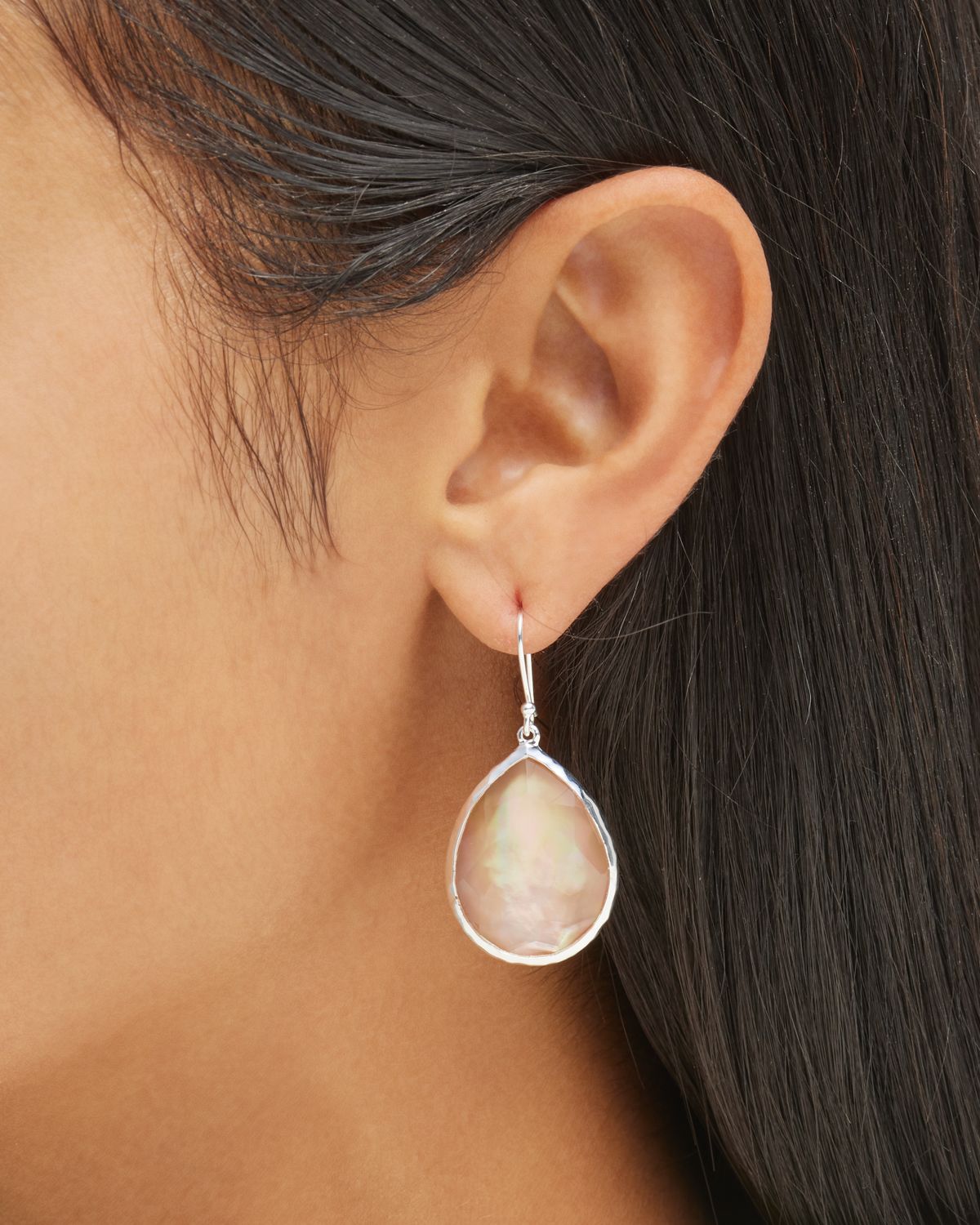 Ippolita Large Teardrop Earrings in Sterling Silver