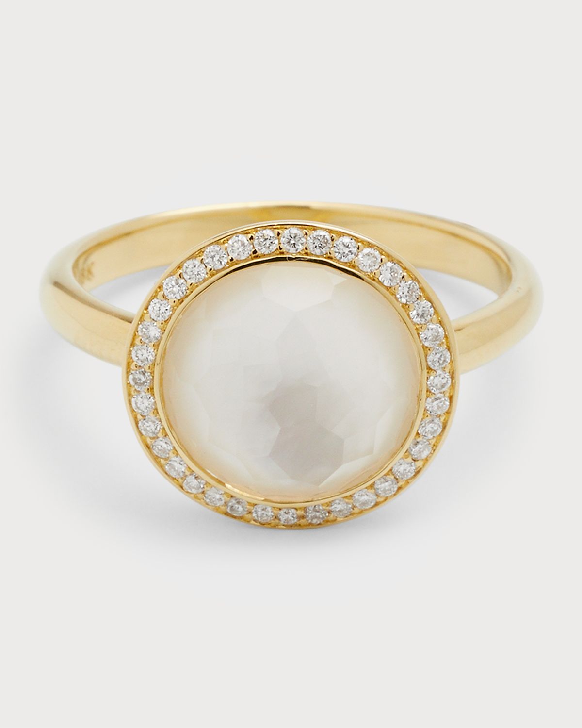 Ippolita Small Ring in 18K Gold with Diamonds
