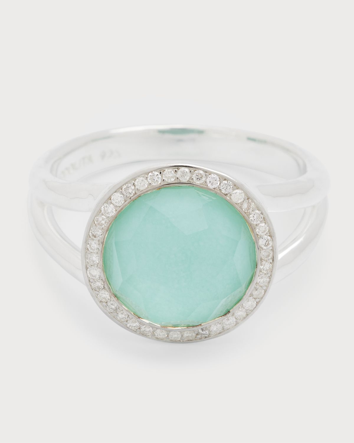 Ippolita Mini Ring in Sterling Silver with Diamonds