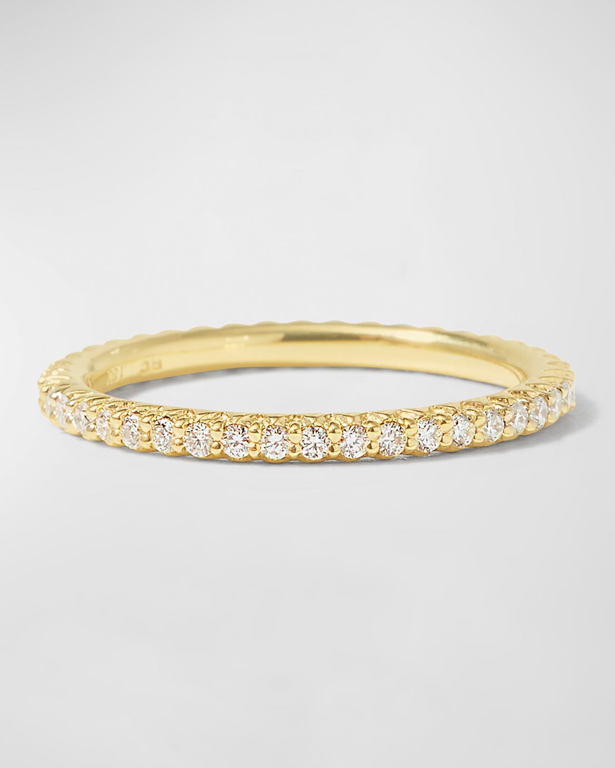 Roberto Coin Micro Pave Diamond Eternity Ring in 18K Gold