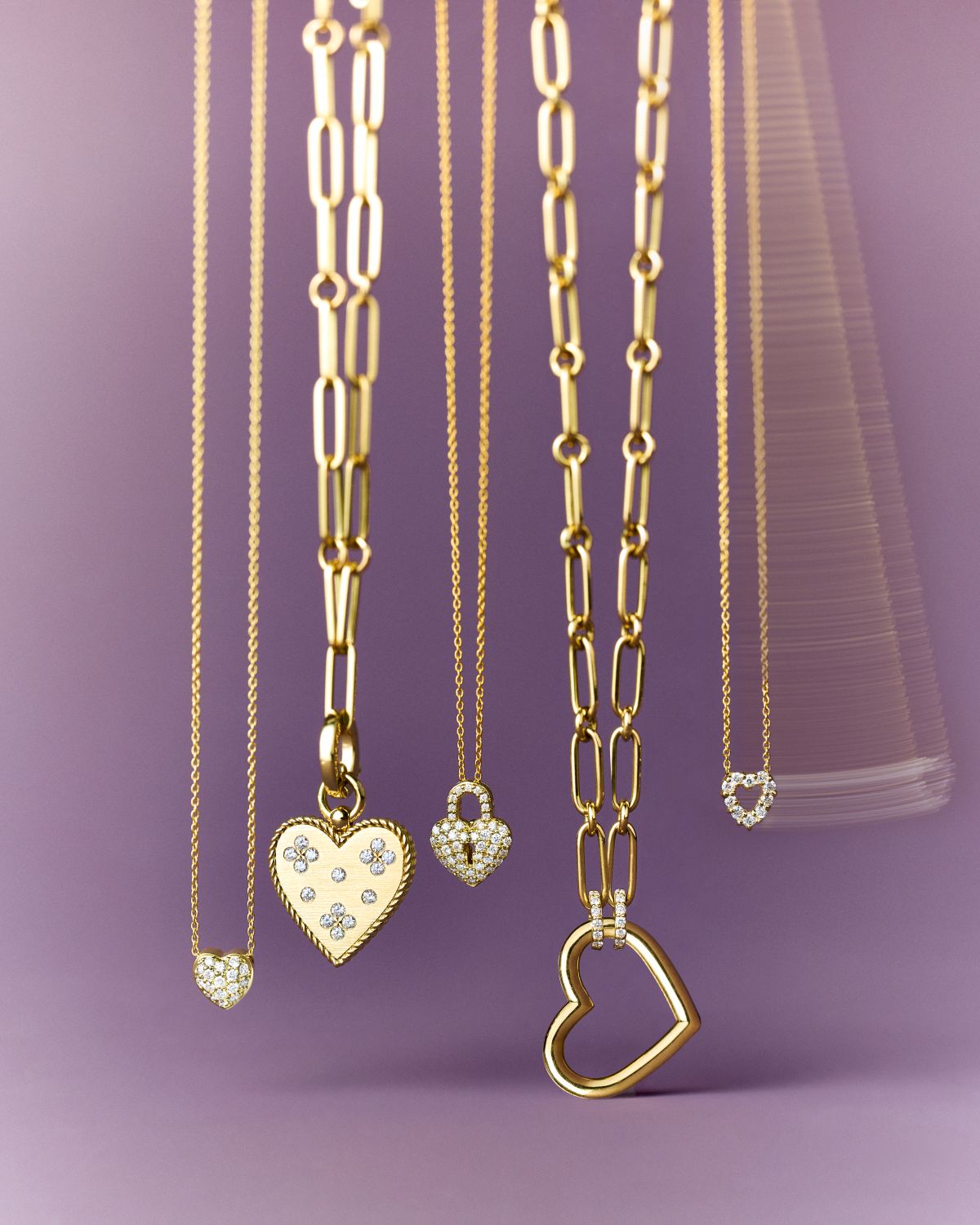 Roberto Coin Diamond Heart Pendant Necklace