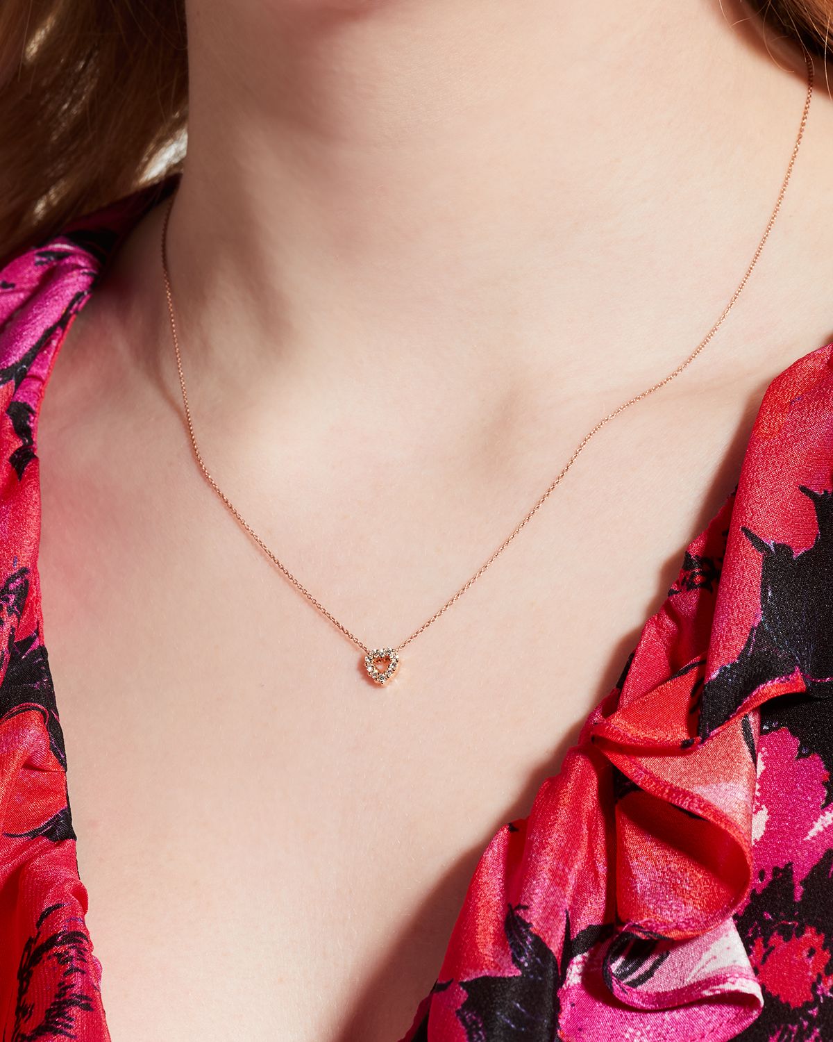 Roberto Coin Diamond Heart Pendant Necklace