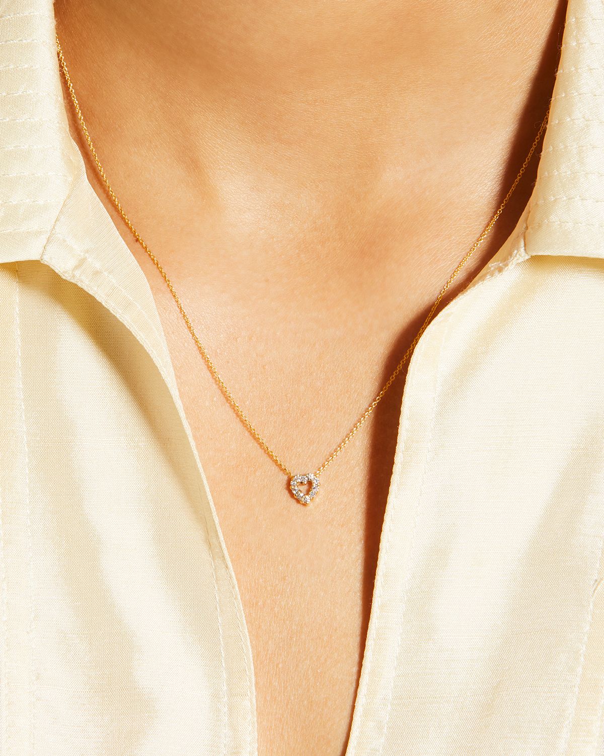 Roberto Coin Diamond Heart Pendant Necklace