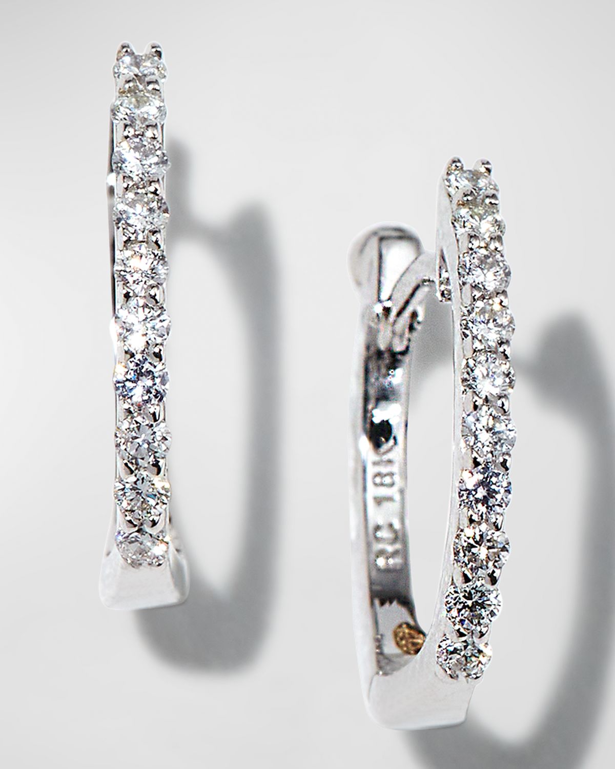Roberto Coin Pave Diamond Horseshoe Earrings