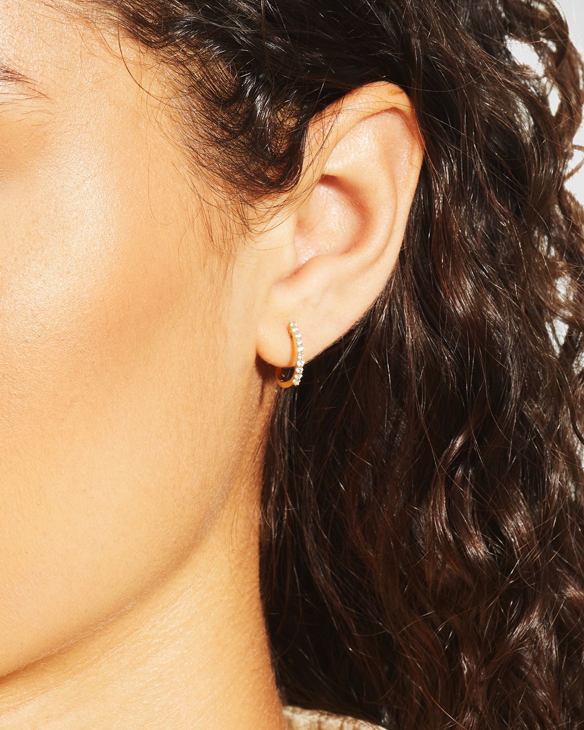 Roberto Coin Pave Diamond Horseshoe Earrings