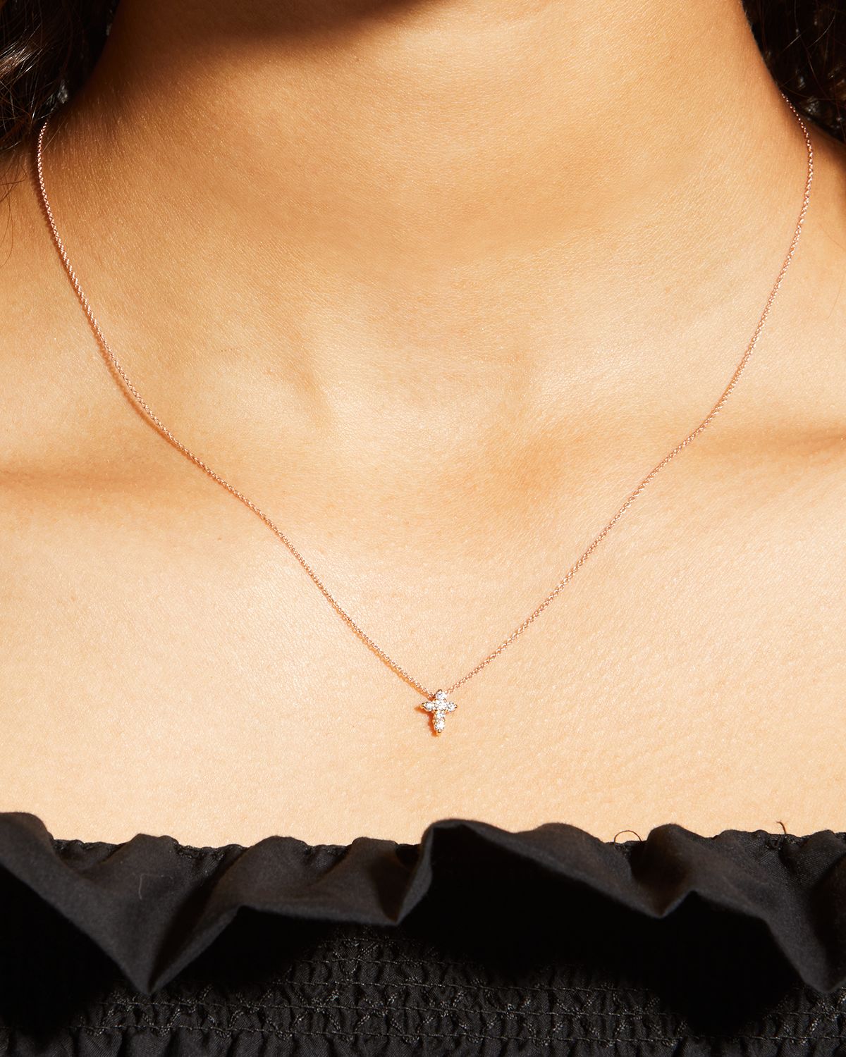 Roberto Coin Baby Cross Necklace