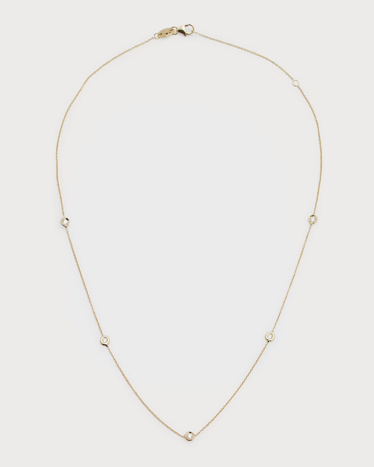 Roberto Coin 18k Gold Diamond Station Necklace