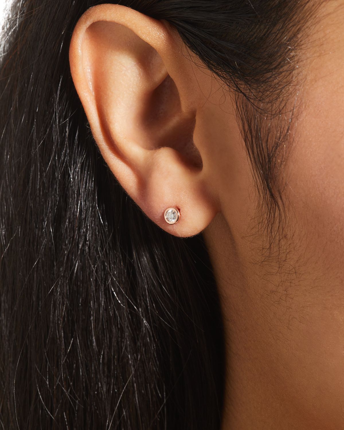 Roberto Coin 18k Gold Diamond Stud Earrings