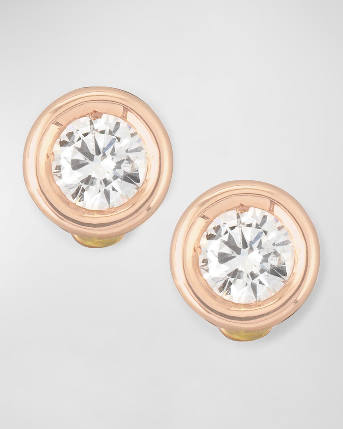 Roberto Coin 18k Gold Diamond Solitaire Stud Earrings